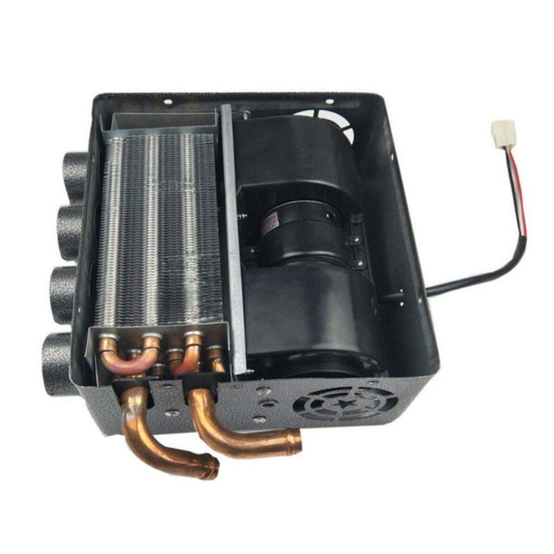 TingAo Auto 4 Port Underdash Compact Heater Kit 13X Copper Tube+Speed Switch Set for Truck Universal Trucks Minivans Excavators Harvesters Tricycles - Image 1